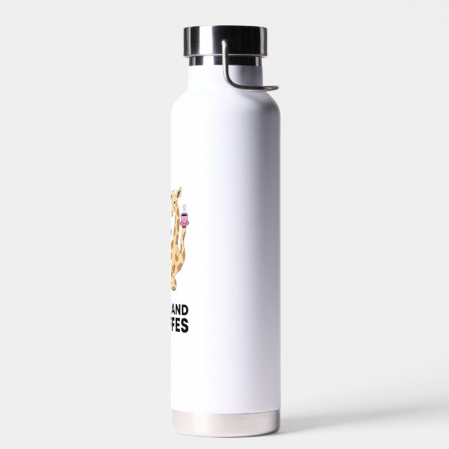 A Good Day Starts With Coffee & Giraffe Gift Funny Trinkflasche (Links)