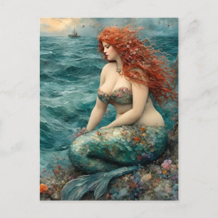 A Gorgeous Mermaid Postkarte
