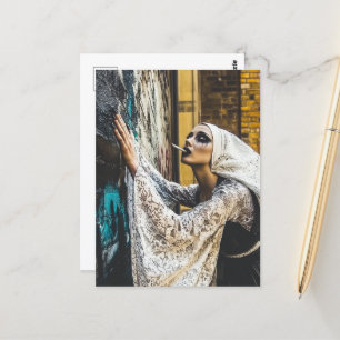 A Goth Nun Postkarte