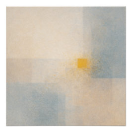 A Grain of Sand Returned Soft Gold Abstract Poster
