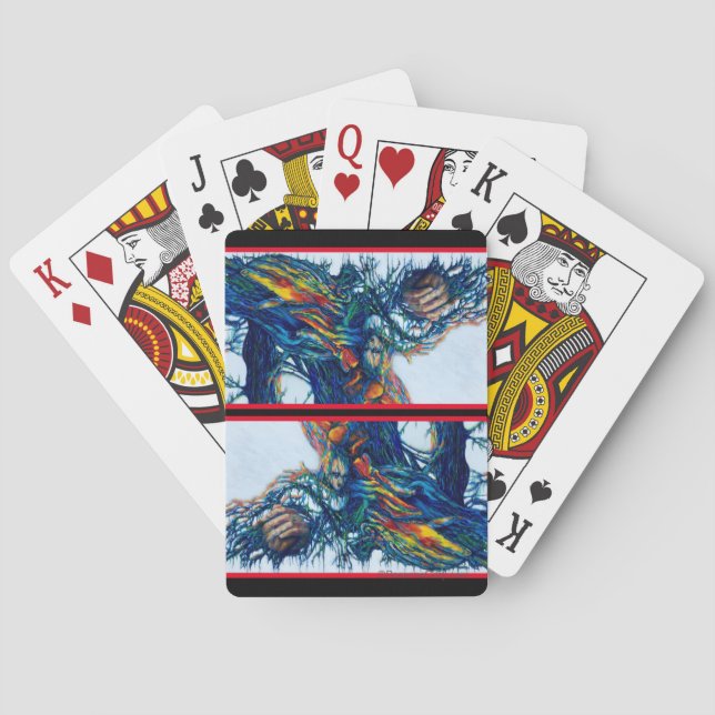 "A Great Hand" von Rosanne Coty Kartenspiel Spielkarten (Rückseite)