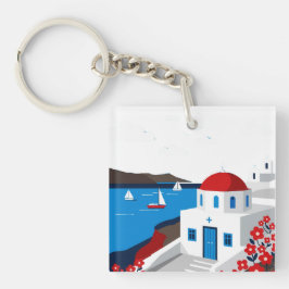 A Greek island Schlüsselanhänger