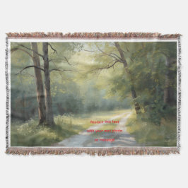 A Green Forest art Decke