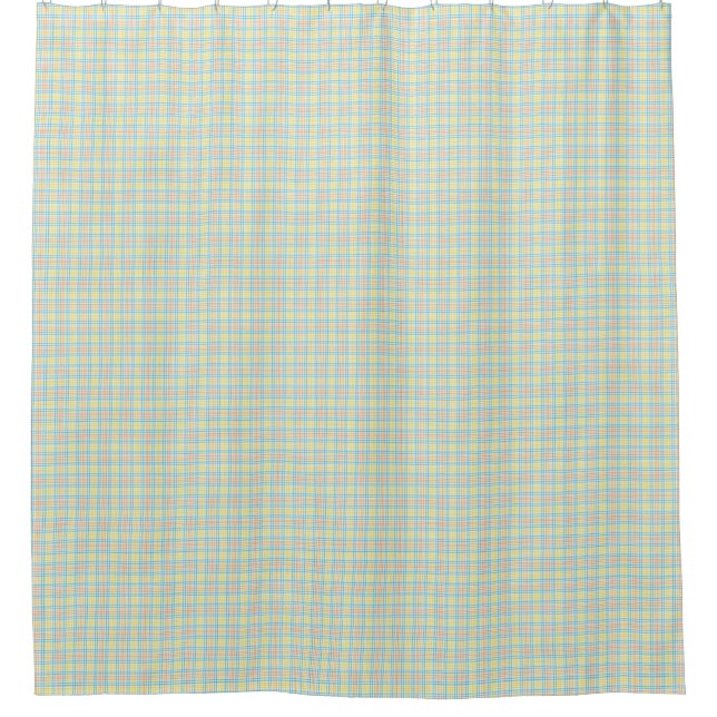 A green plaid shower curtain shown both flat duschvorhang (Vorderseite)