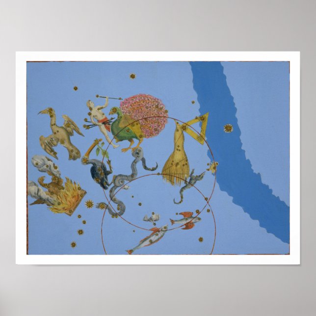 A group of constellations from 'Uranometria' by Jo Poster (Vorne)