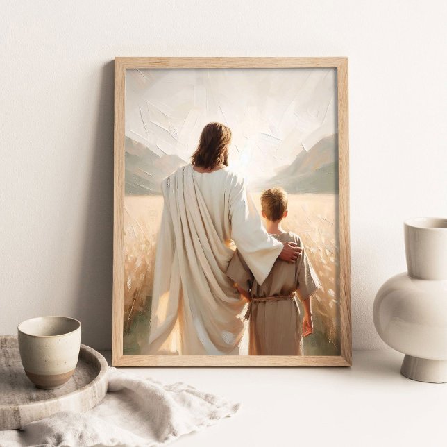 A Guiding Hand, Christian Wall Art, Picture of Jes Poster (Von Creator hochgeladen)