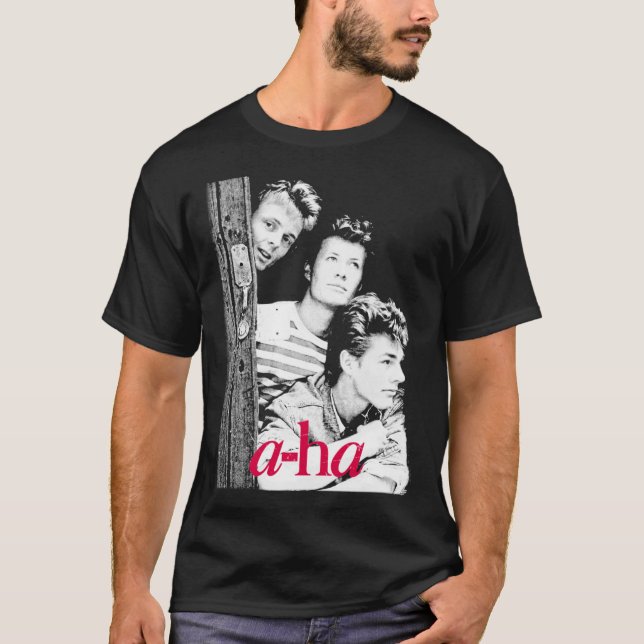 a-ha Band 80er Retro Classic T - Shirt (Vorderseite)