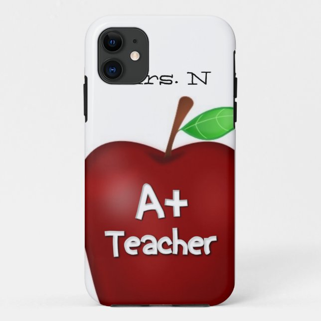 A+-Handy-Fall für Lehrer Case-Mate iPhone Hülle (Rückseite)