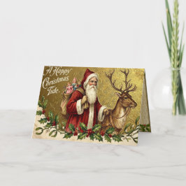 A Happy Christmas Tide Feiertagskarte