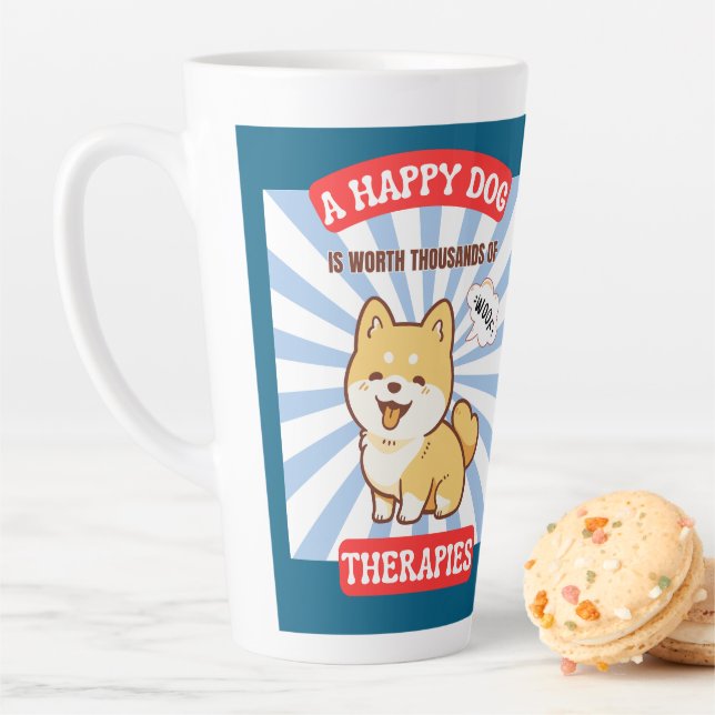 A Happy Dog Shiba cute dog Milchtasse (Beispiel)