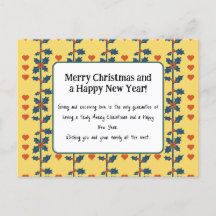 a Happy New year card gelb v6/6