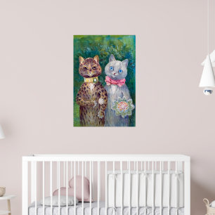 A Happy Pair   Louis Wain   Poster