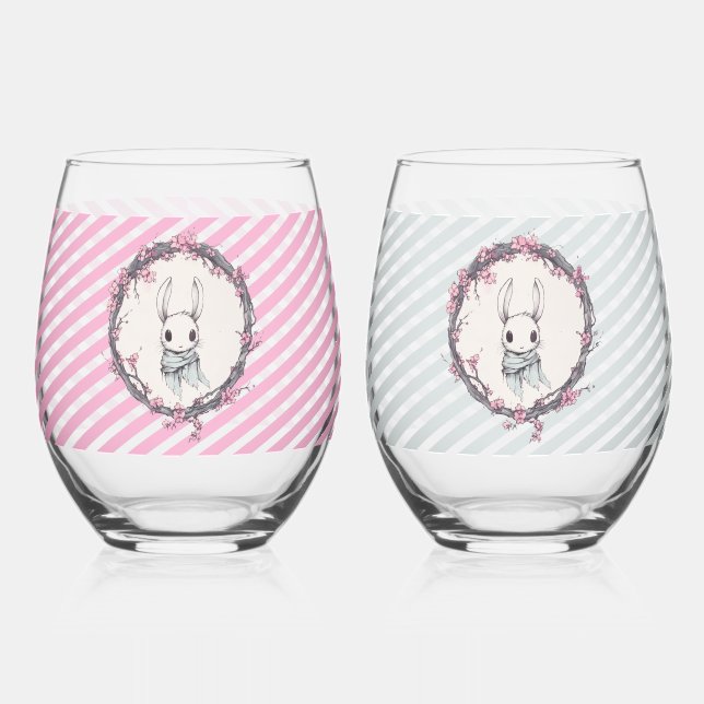 A Hare's Spring Weinglas Ohne Stiel (Links)