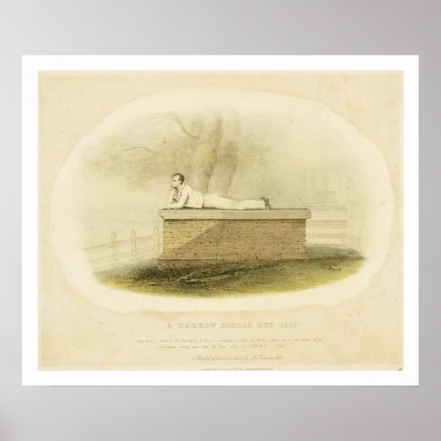 A Harrow School Boy (1805) - Lord Byron (1788-1824 Poster (Vorne)