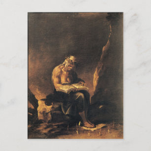 A Hexe - Salvatore Rosa (1646) Postkarte