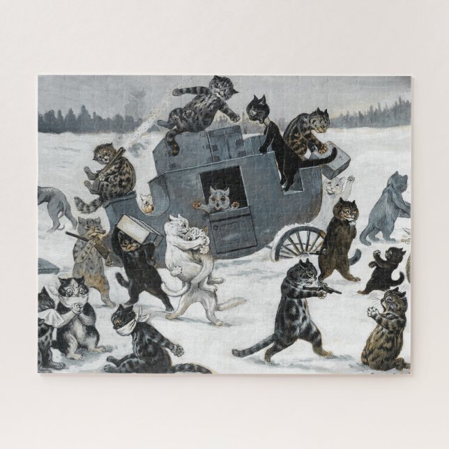 A Highway Robbery von Louis William Wain Puzzle (Horizontal)