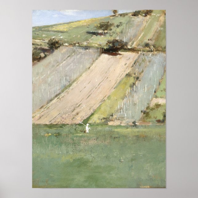 A Hillside, Giverny Poster (Vorne)