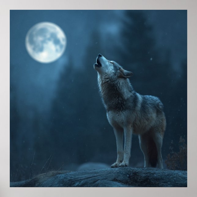 A Howling Wolf Poster (Vorne)