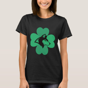 A Husky Lucky Kleeblatt Irish A Niedlich St Patric T-Shirt