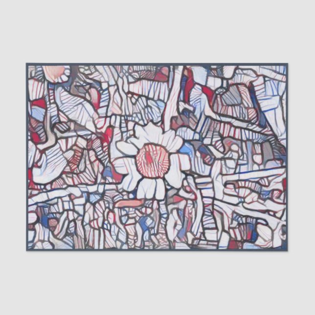 A.I. erweitertes Foto der bescheidenen Deiche Seidenpapier (Vorderseite)