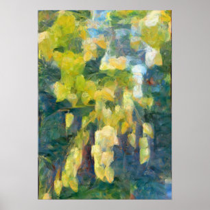 A.I. erweitertes Foto von Samentöpfen auf einem Ba Poster