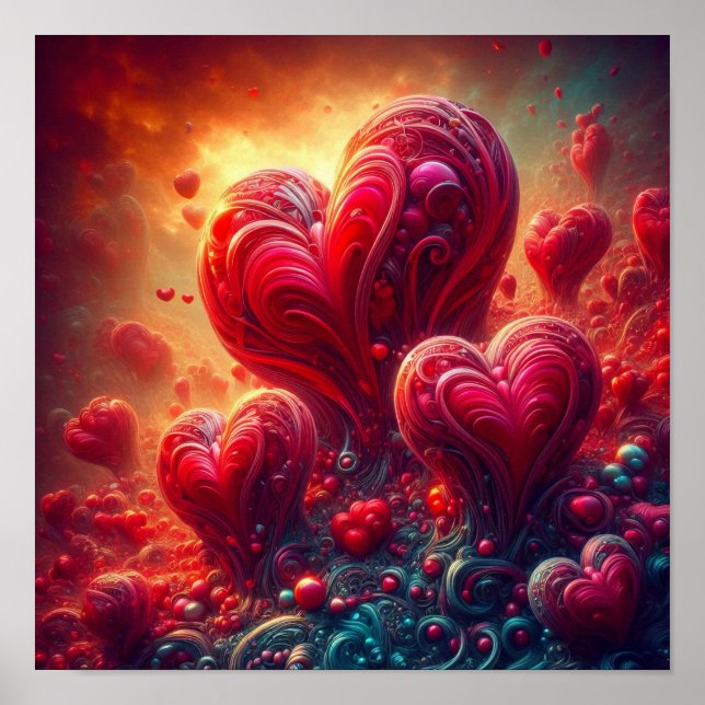 A.I. Hearts Collage Poster (Vorne)