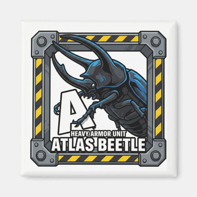 A is for Atlas Beetle – GTA Style ABC Learning Magnet (Vorne)