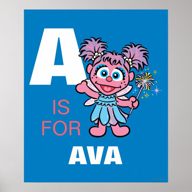 A ist für Abby Cadabby | Name hinzufügen Poster (Vorne)