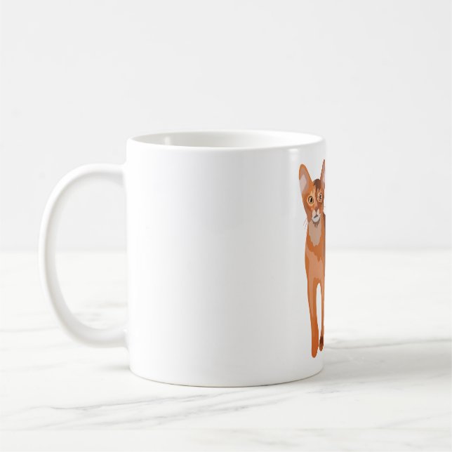 A ist für abyssinian Cat Kaffeetasse (Links)