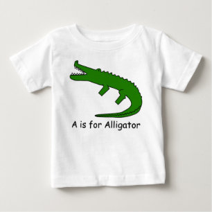 A ist für Alligator Baby T-shirt