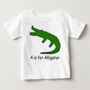 A ist für Alligator Baby T-shirt