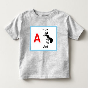 A ist für Ant Kleinkind T-shirt