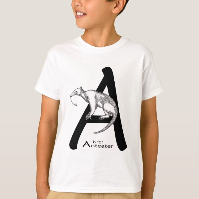 A ist für Anteater T-Shirt (Vorderseite)