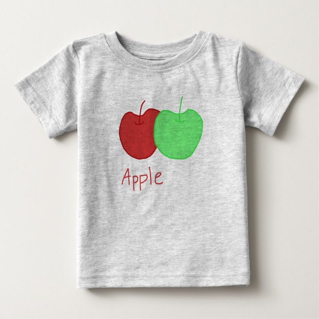 A ist für Apfel Baby T-shirt (Vorderseite)