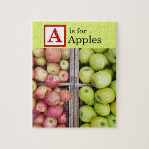 A ist für Äpfel Fotografie Puzzle
