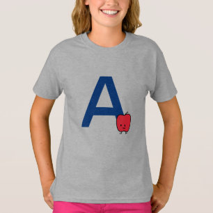 A ist für Apple Alphabet abc Buchstabenlernen nied T-Shirt