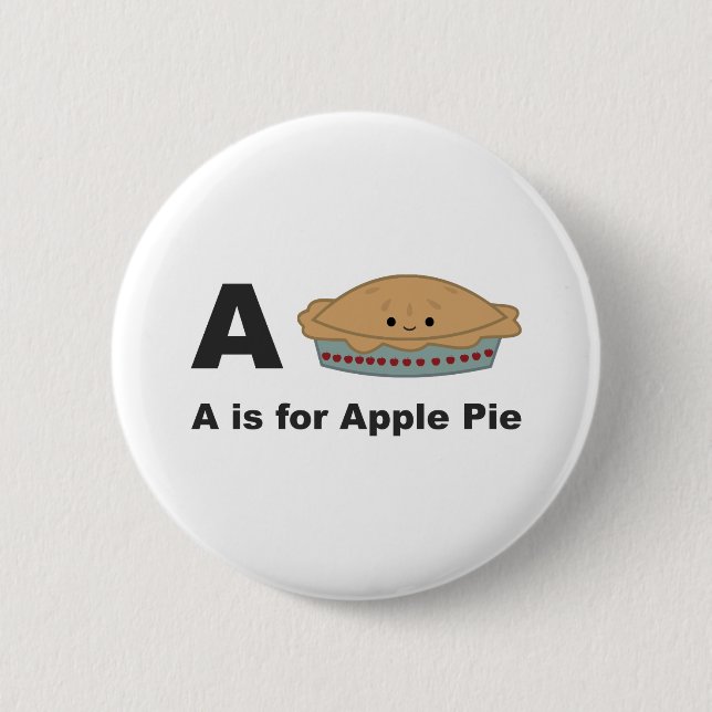 A ist für Apple Pie Button (Vorderseite)
