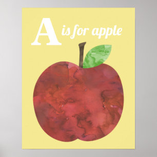 A ist für Apple Poster