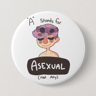 A ist für asexualen Knopf Button