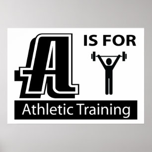 A ist für athletisches Training Poster
