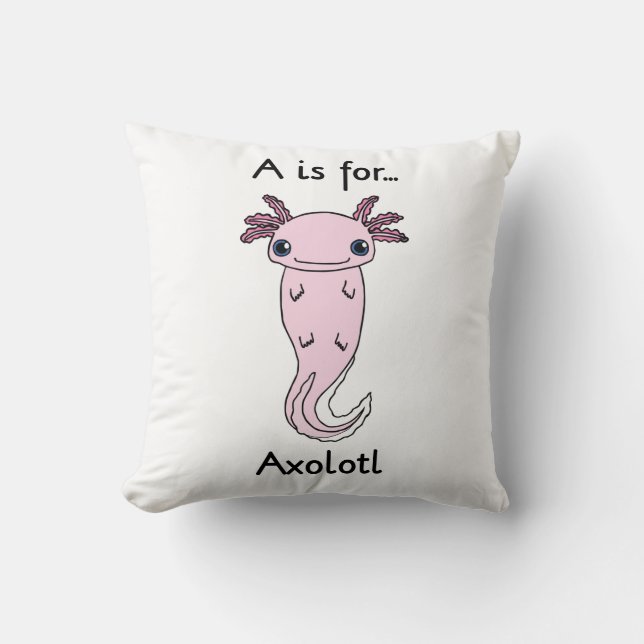 A ist für Axolotl-Kissen Kissen (Vorderseite)