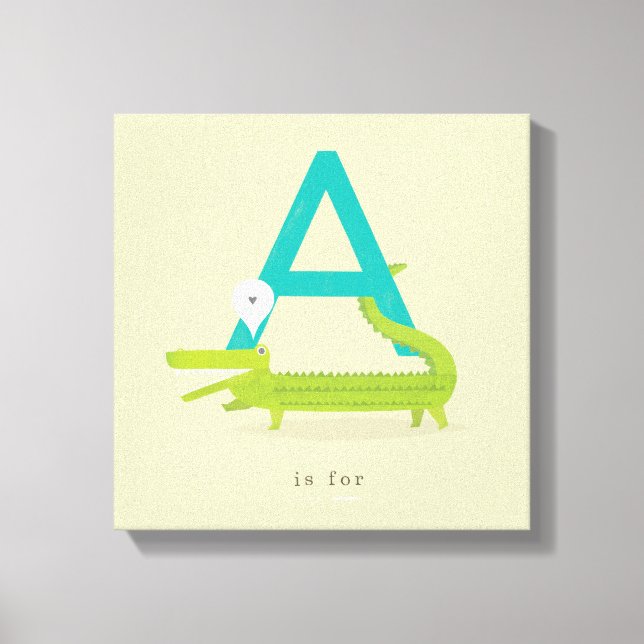 A ist für... leinwanddruck (Vorderseite)