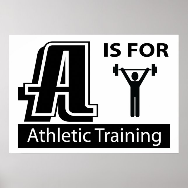 A ist für Sporttraining Poster (Vorne)