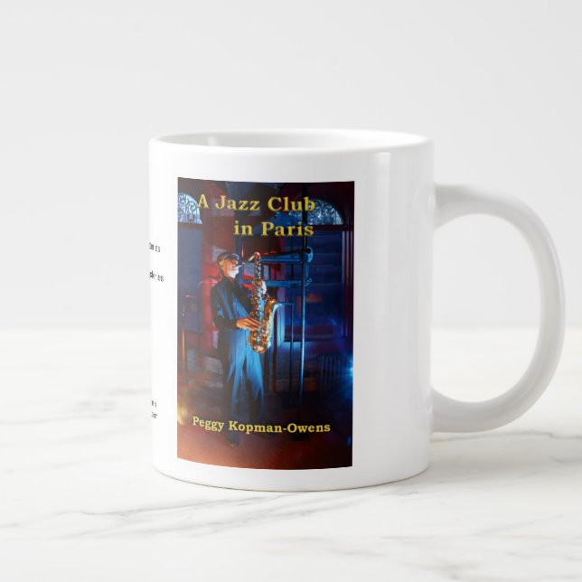 "A Jazz Club in Paris" Jumbo-Tasse (Rechts)