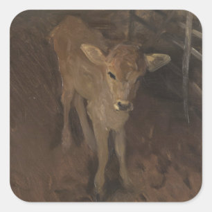 A Jersey Calf Quadratischer Aufkleber