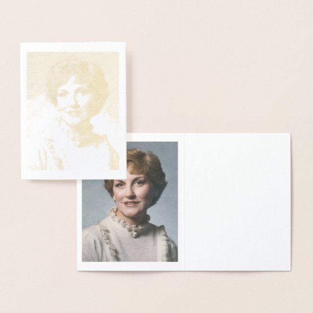 A. Joyce Elliott Gold Foil Note Card Folienkarte (Anzeige)