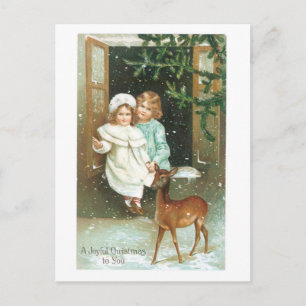 A Joyful Christmas to You Feiertagspostkarte