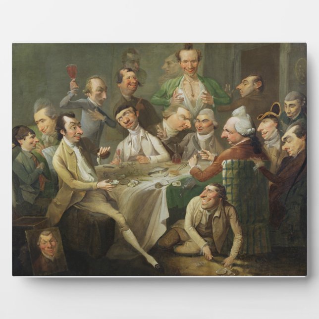 A Karikaturengruppe, c.1776 (Öl auf Leinwand) Fotoplatte (Vorderseite)