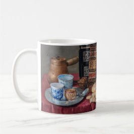 A Kitchen Tableau: Bowl, Cup & Brot Stillleben Kaffeetasse