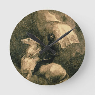 A Knight, c.1885 Runde Wanduhr